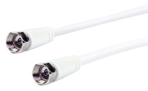 KVCHQ50532 Schwaiger Coaxial Cable, Satellite Connection Cable (90dB, 5 M, F plug to F Plug White)
