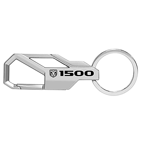 Ipick Image Compatible With Ram 1500 Logo Silver Carabiner-Style Snap Hook Metal Key Chain #TOP1