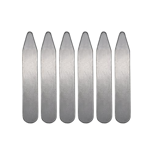 Varillas para cuello que evitan deformaciones, juego de metal liso para camisas de vestir