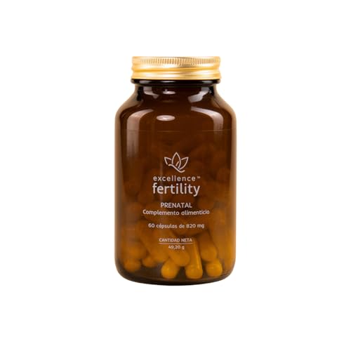 Excellence Vitaminas Prenatales – Suplemento Mujer para Embarazo, Lactancia y Preconcepción – 19 Nutrientes Esenciales con Folato Activo y Colina – 60 Cápsulas