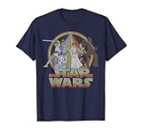 Star Wars Rainbow Group Shot Vintage Poster T-Shirt
