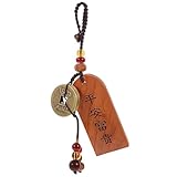 MOTHNUR Llavero Taisui de Madera Antiguo Colgante Religioso Creativo para Decoración y Suerte Amuleto Chino Tradicional para Bolsos y Llaves Diseño Duradero y Resistente
