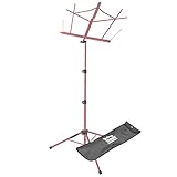On Stage SM7122PKB Compact Sheet Music Stand with Bag, Pink