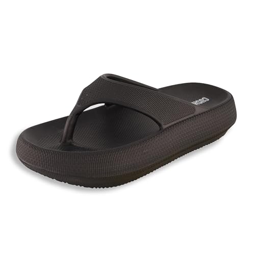CUSHIONAIRE Women's Fling recovery cloud pool slides sandal with +Comfort