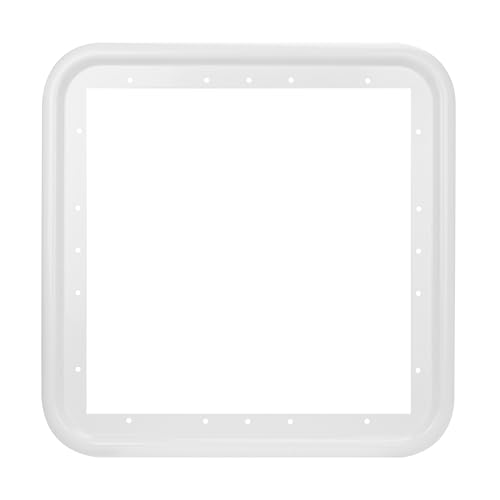 Image of FOGATTI RV Water Heater Door Trim Ring - 18 inch x 18 inch, White