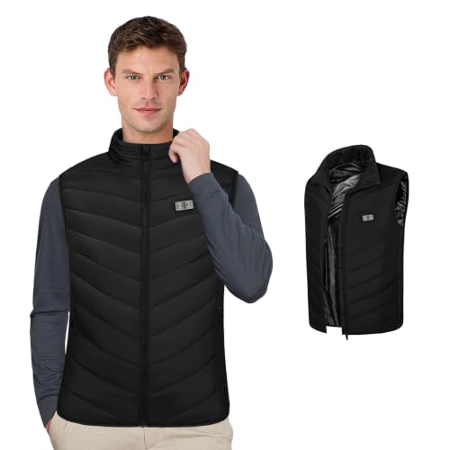 Journeyside Gilet Chauffante Homme Femme 11 Zones 3 Niveaux Réglables