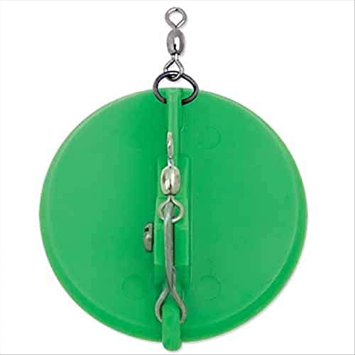 Luhr Jensen 5560-001-0081 Dipsy Diver Lure, Freshwater, Size 001, 4 1/8'', 50' Depth, Kelly Green/White Bottom, per 1'