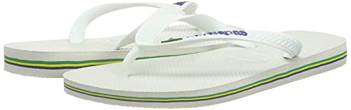 Chinelo Brasil, Havaianas, Adulto Unissex, Branco, 47/48
