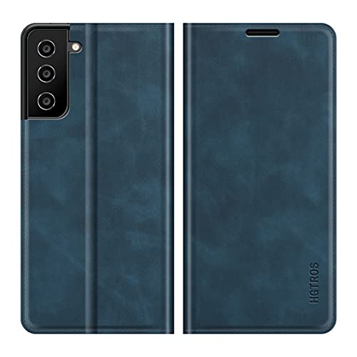Hgtros galaxy s21 5g wallet case, handmade pu leather f…