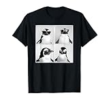 Baby Penguin In Sunglasses Unique Retro Penguin Lover T-Shirt