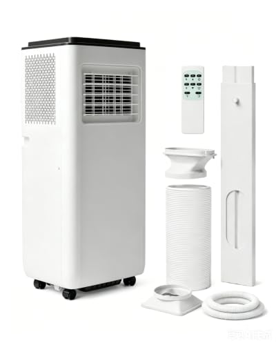 Image of 8000 BTU Portable Air Conditioners, 4-in-1 Cooling AC Portable Air Conditioner for Room with Sleep Mode, Ventless Floor Air Conditioner, 3 Speeds Fan & Dehumidifier