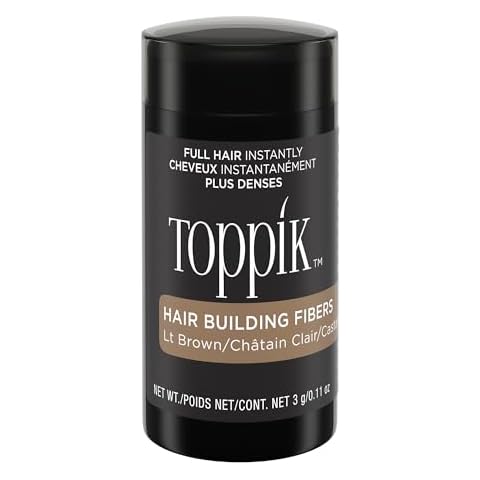 Toppik Hair Building Fibers, Light Brown, 0.11 Ounce Cover