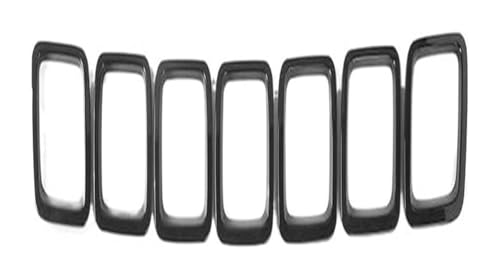 Grille pare-choc avant centrale pour Compass 2017-2018 calandre de course noire