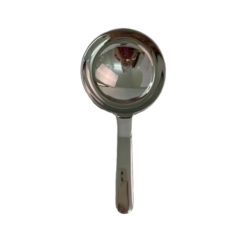 ONUIFIKE Silverware Set, 18-10 stainless steel short handle large round spoon soup spoon large head serving spoon serving spoon, Cutlery Flatware Set