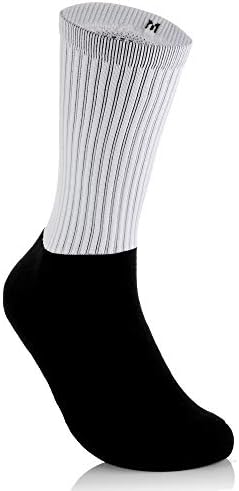 Silky Socks Blank Athletic Socks - Sublimation Print Ready - 12 Pack (Black, Medium)