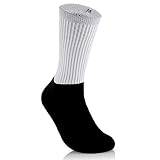 Silky Socks Blank Athletic Socks - Sublimation Print Ready - 12 Pack (Black, Medium)