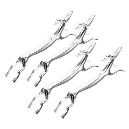 BESTYASH 4Pcs Fawn Shaped Cutlery Racks Silver Table Decorations for Chopsticks Forks Spoons Practical Stylish Household Cutlery Brackets Space Saving Design