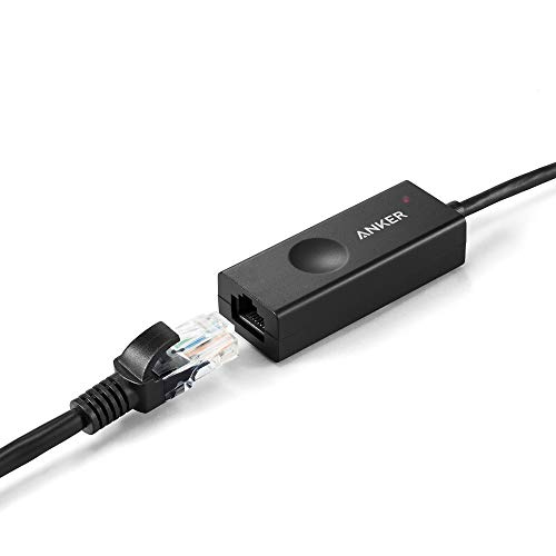 Anker USB 3.0 to RJ45 Gigabit Ethernet Adapter Supporting 10/100/1000 bit Ethernet, Compatible with MacBook Pro 2015, MacBook Air 2017, and More