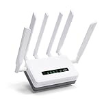 GL.iNet GL-XE3000 (Puli AX) 5G Router with SIM Card Slot, Dual SIM Cellular Router, Wi-Fi 6, 6400mAh Battery, Multi-WAN, VPN, OpenWrt, Secure 5G Routers for Office, Retail, Events, Remote Work