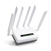 GL.iNet GL-XE3000 (Puli AX) 5G Router with Dual SIM Card Slot, Wi-Fi 6 Cellular Routers, Built-in Battery, Multi-WAN, VPN, OpenWrt, Secure 5G Router for Office, Retail, Events, Business