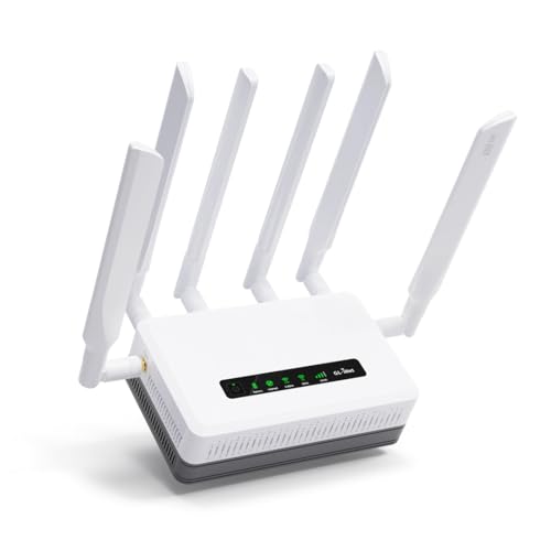GL.iNet GL-XE3000 (Puli AX) 5G Router with Dual SIM Card Slot, Wi-Fi 6 Cellular Routers, Built-in...
