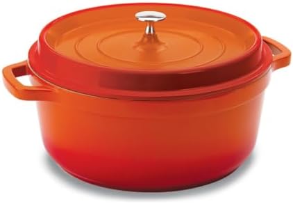 Caçarola Redonda, Laranja, 29.5 X 13 Cm, 6.8 L, Herces Pa9000-28L...