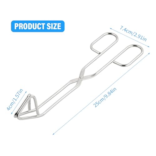 1 Stück Barbecue Grill Zange 25cm, Edelstahl Scherenzange, Kochen Küche Backen Brot Lebensmittelzange, Edelstahl Grillzange Schere, für Heimküche, Restaurant, Hotel, Außengrill