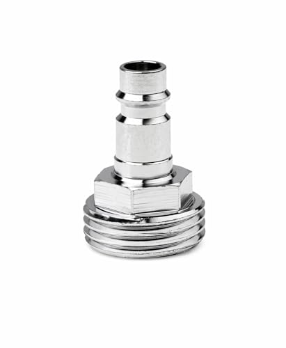 Image of Drinking Water Safe Quick Connect Plug for RV Water System | Plug Adapter with 3 /4-Inch Male Garden Hose Threading | Drinking Water Safe, Quick Connect Adapter, Fits RV Water Systems, Durable Construction