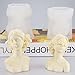 2 Pack Braid Girl Shape Portrait Candle Resin Mold - Resin Casting Silicone Molds for Home Decor & Candle Making Wave Spiral Mold