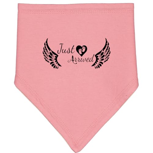 inktastic Just Arrived Baby Angel Wings Baby Bandana Bib