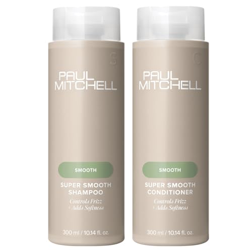 Paul Mitchell Super Skinny Smooth Gift Set with Shampoo Conditioner and Serum for Frizz Control Heat Protection and Color Protection