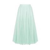 Beessbest Maxi Skirts for Women Smocked Elastic High Waisted Skirt Casual Boho Skirt Swing Pleated Long Skirts with Pockets Mint Green