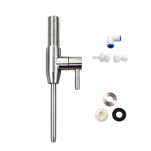 Image of High Flow 5 /16 RO Faucet for Under Cabinet Water Purifier | SS304 Stainless Steel Tap | Fast Water Dispensing | Compatible with All Type RO /UV /UF Systems | Modern Kitchen Aesthetic Design