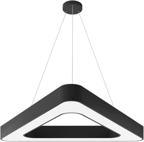 Suspension triangulaire moderne et luminaire de bureau LED 60cm avec lumière 3 couleurs