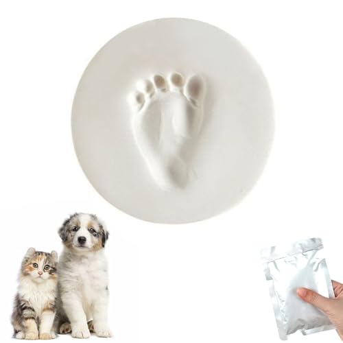 AMBEERT Dog Paw Print Kit, Paw Print Kit for Dogs, Clay Baby Hand & Footprint Impression Kit, Paw Print Kit for Cats, Perfect for New Pet Owners and Memorial, Personalized Pawprint Gift ﻿