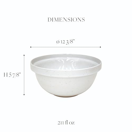 Casafina FA547-GRY Ceramic Stoneware 6.6-Qt Mixing Bowl thumb #1