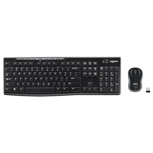 Logitech MK270 Wireless Keyboard and Mouse Combo - Keyboard and Mouse Included, 2.4GHz Dropout-Free Connection, Long Battery Life (Frustration-Free Packaging)