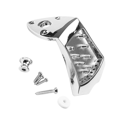 FUNOMOCYA Mandolin Nut Tailpiece Set Metal Hardware for Sound Enhancement Easy Installation