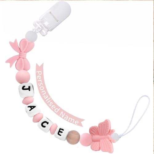 Personalized Pacifier Clip with Name Custom Pacifier Holder with Name