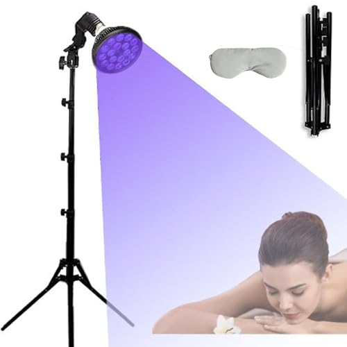 Soluzioni per applicazioni domestiche: costruita con alluminio resistente e una staffa in ferro, la lampada abbronzante a LED offre versatilità grazie alla testa girevole e un'altezza della staffa di 1,6 m.