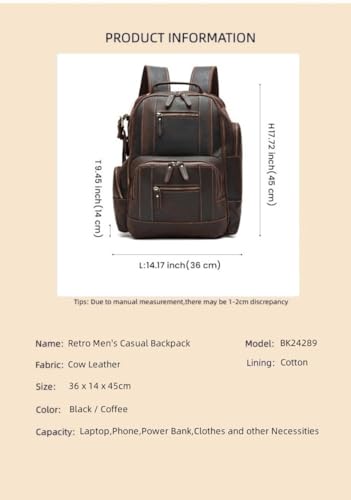 Sac à dos voyage cuir protégeant votre ordinateur portable - 3