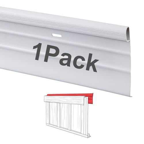Yaocom 1 Pack Mobile Home Vinyl Skirting White Top Back Mount Trim (70 Inches)