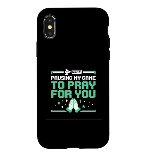 Pausing My Game To Pray For You �N���X�`�����Q�[�}�[ �X�}�z�P�[�X iPhone X/XS �p