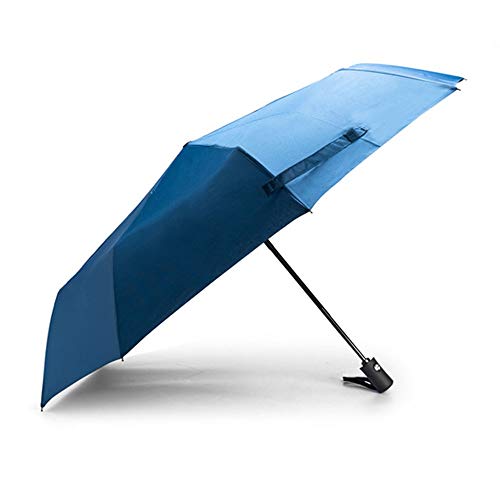 8/10 Strand Automatique Umbrella, épais et Ferme Parapluie, élégant de Couleur Solide Parapluie (Color : Blue, Size : 24in(8 Bone)) Cover