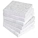Paper Junkie 6-Pack Marble Sticky Notes, 600 Sheets 3.5 x 3.5 inch Aesthetic Memo Notepads, Assorted Cute Reminder Pads for Teacher, School, Study, Work, Home and Office Supplies (6 Designs)