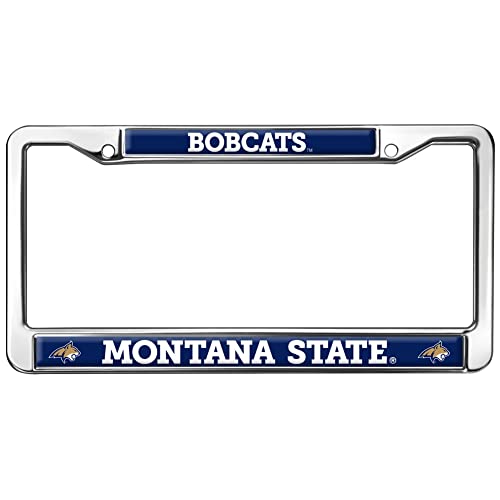 Montana State University Bobcats Logo Full Size Standard License Plate Metal Frame