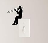 Trombone Music Decal Vinyl Sticker Playing Jazz Classical Instrument Laptop Decor