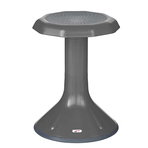 Image of ECR4Kids ACE Active Core Engagement Wobble Stool, 18-Inch Seat Height, Flexible Seating, Grey