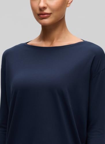 Image of CRZ YOGA Long Sleeve Workout Shirts for Women Loose Fit-Pima Cotton Yoga Shirts Casual Fall Tops Shirts