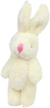 Mini Bunny Doll, 6cm Realistic Plush Soft Rabbit Miniature Decoration for Joint